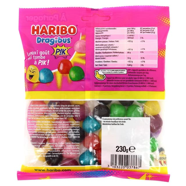 3103220037867 - Haribo - Dragibus Pik