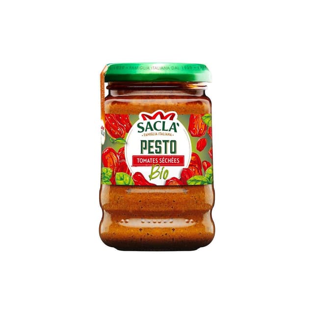 8001060028067 - Sacla - Sauce Pesto Tomate Séchés Bio en bocal