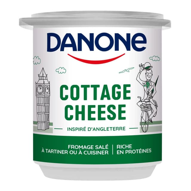 3033492138767 - Danone - Cottage cheese - Fromage salé à tartiner ou cuisiner