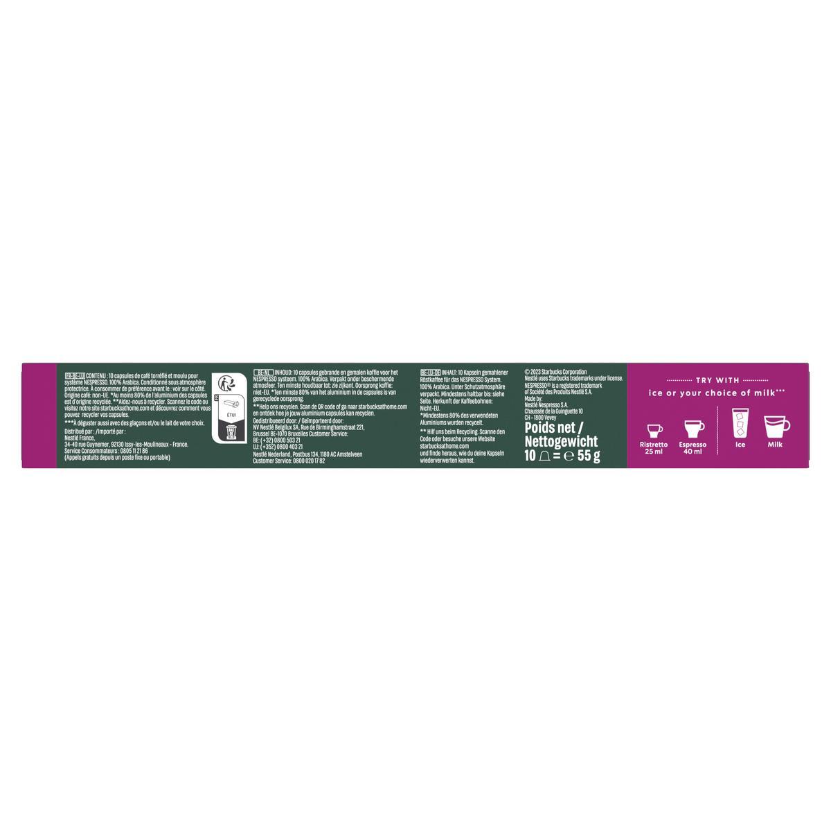 7613036958967 - Starbucks by Nespresso - Café capsules nespresso Verona intensité 10