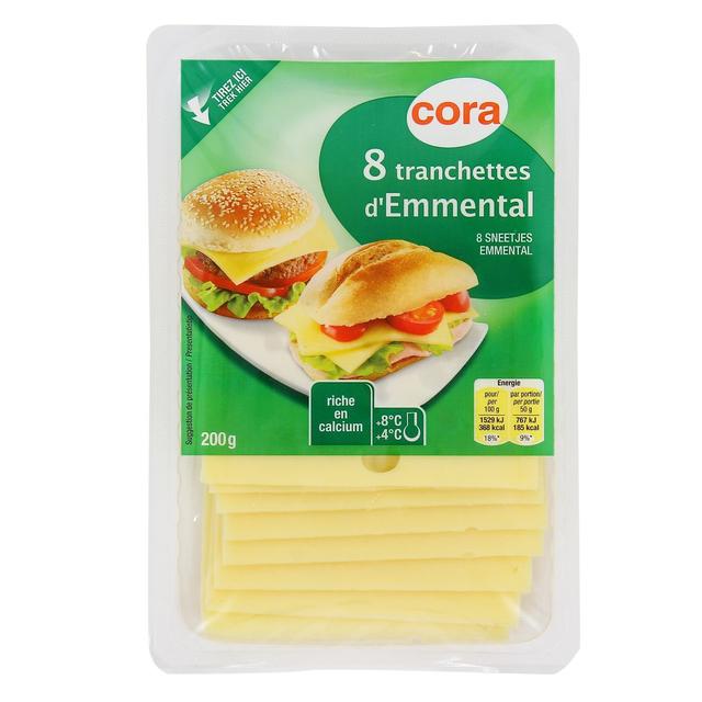 3257980179067 - Cora - Emmental en tranchettes (8 tranches)
