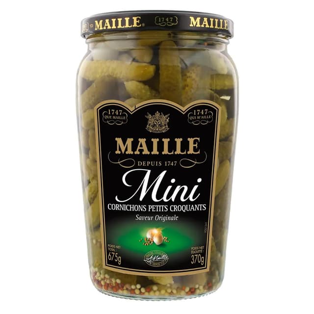 8712566109067 - Maille - Mini cornichons petits croquants Saveur Originale en bocal