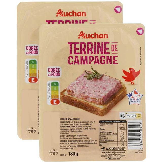 2050000409967 - Auchan - Pâté de Campagne