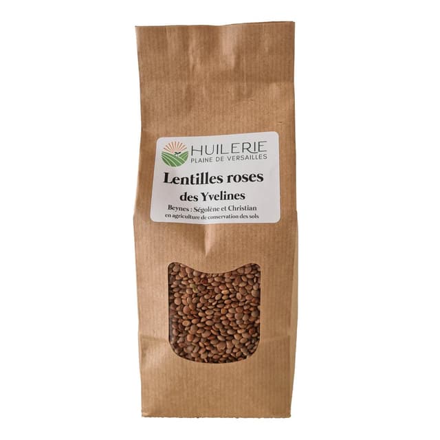 3760312333568 - Huilerie Plaine de Versailles - Lentilles roses cultivées dans les Yvelines