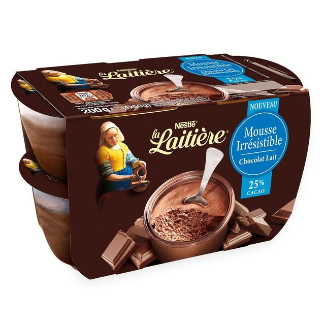 3023290076668 - La laitière - Mousse irresistible chocolat au lait