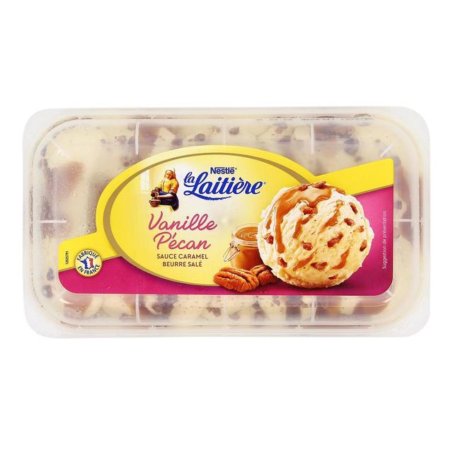 3274664109868 - La laitière - Crème glacée Vanille Pécan sauce caramel beurre salé 750ml