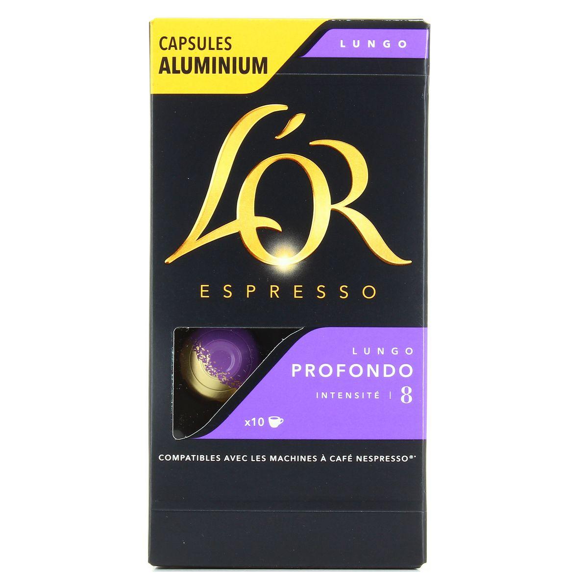 L'or Espresso - Café Lungo profondo intensité 8