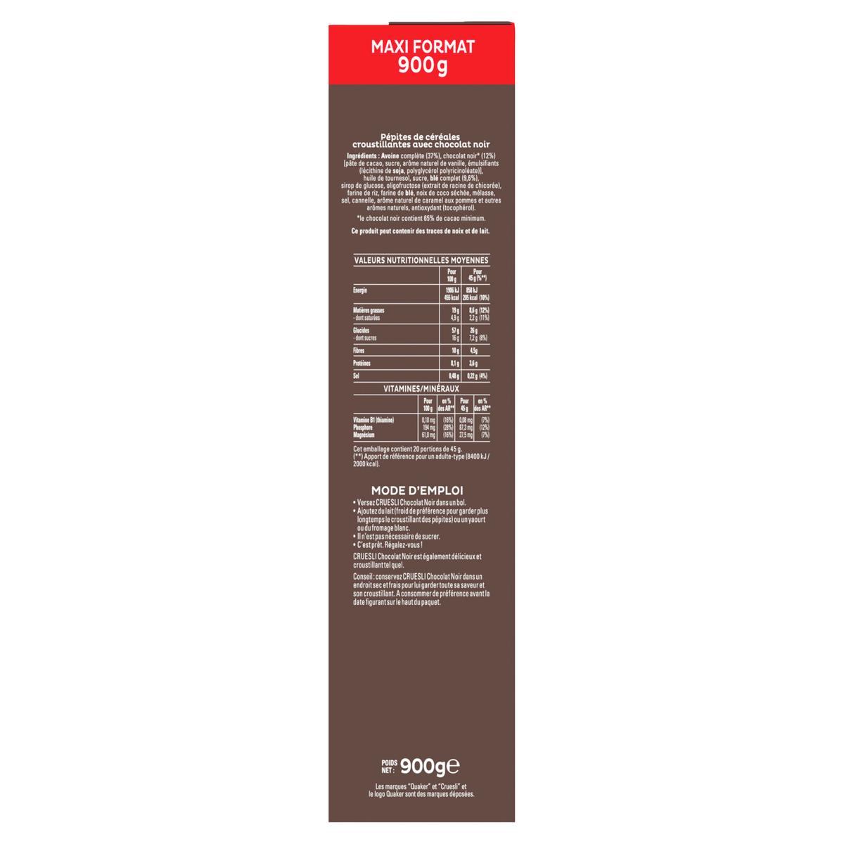 3168930010869 - Quaker - Cruesli au chocolat