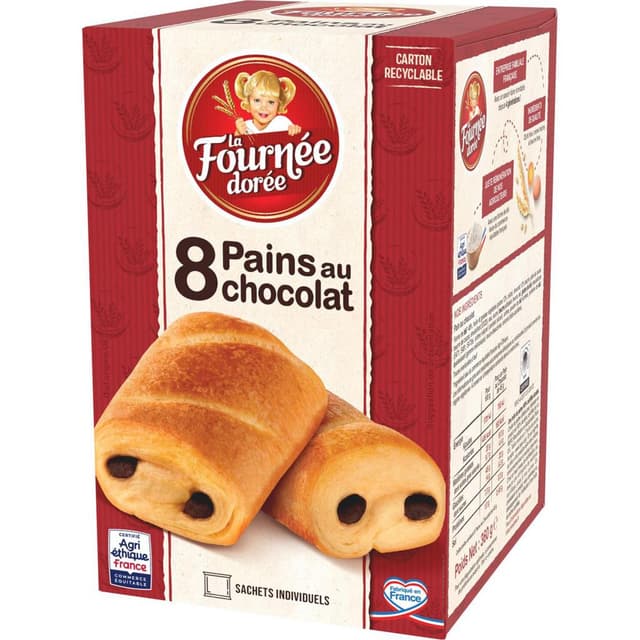 3587220000869 - Fournée Dorée - Pains au Chocolat pur beurre