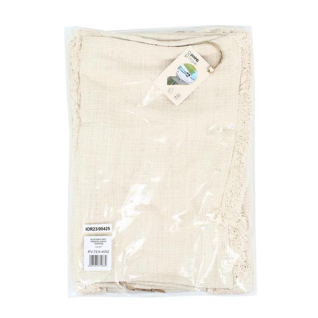 5404035710869 - Point virgule - Set de table en coton 100% recyclé blanc 