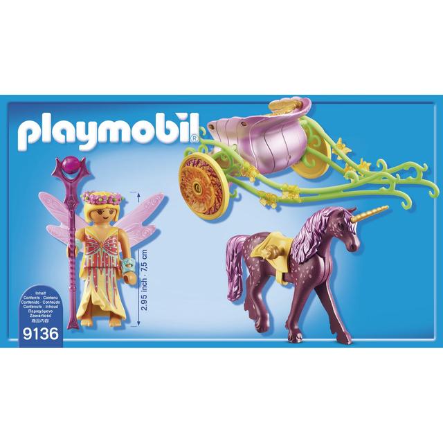 4008789091369 - PLAYMOBIL® Fairies - Fée avec carrosse et licorne