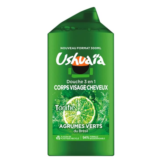 3600551053769 - Ushuaïa - Gel Douche 3-en-1 Corps-Visage-Cheveux