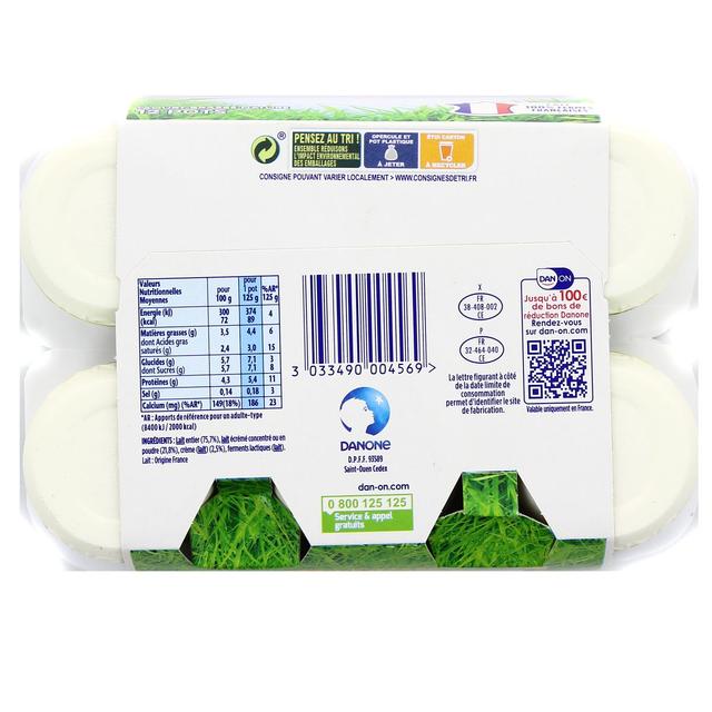 3033490004569 - Velouté - Yaourt nature brassé