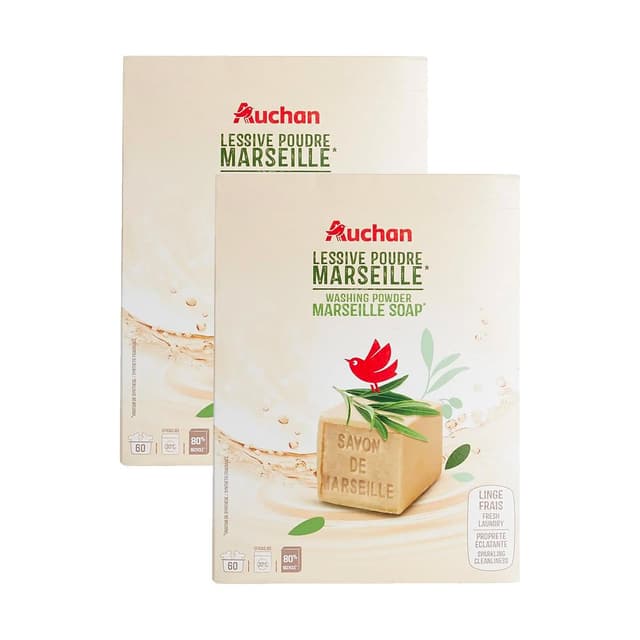 2050000415869 - Auchan - Lessive en poudre Savon de Marseille