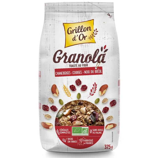 3421557920370 - Grillon Or - Granola canneberge courge noix du Brésil