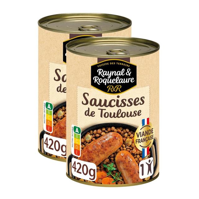 2050000100970 - Raynal et Roquelaure - Saucisse de Toulouse et lentilles cuisinées