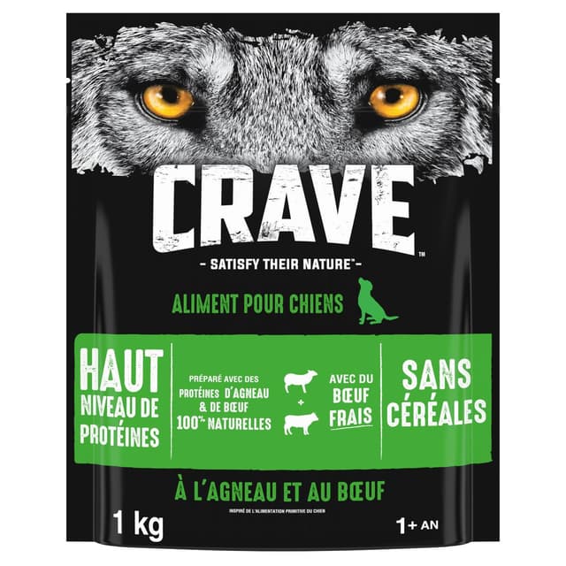 4008429121470 - Crave - Croquettes Agneau et Boeuf sans céréales pour chien