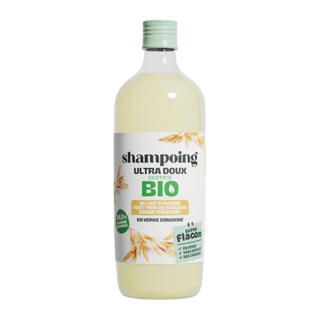 3770015542570 - Super Flacon - Shampoing ultra doux BIO au lait d'avoine recharge 