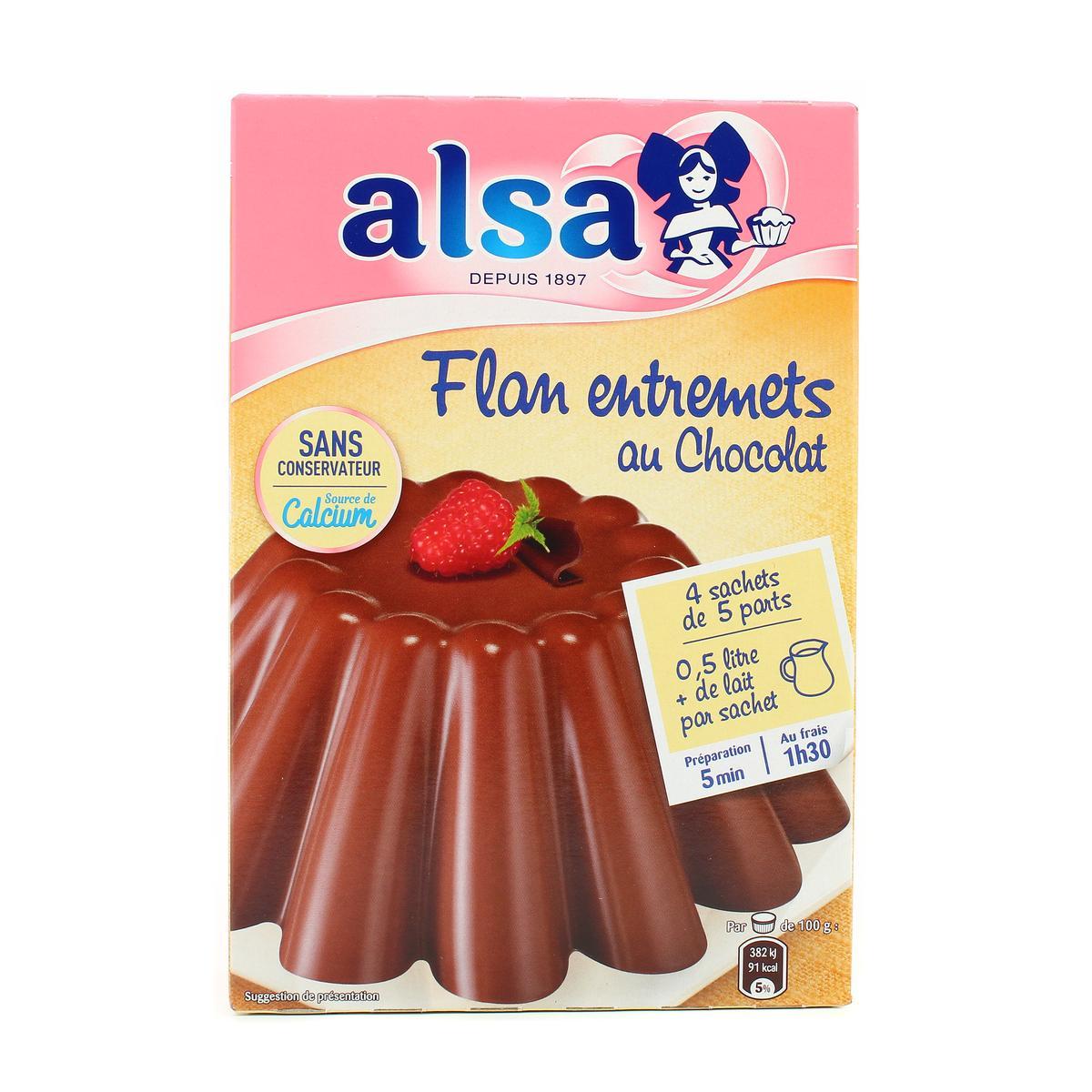 3027030012770 - Alsa - Flan entremet saveur chocolat
