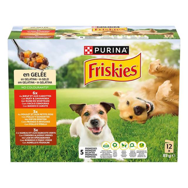 8445290753670 - Purina - Friskies - Sachets en Gelée Poulet Boeuf Agneau pour Chien Adulte
