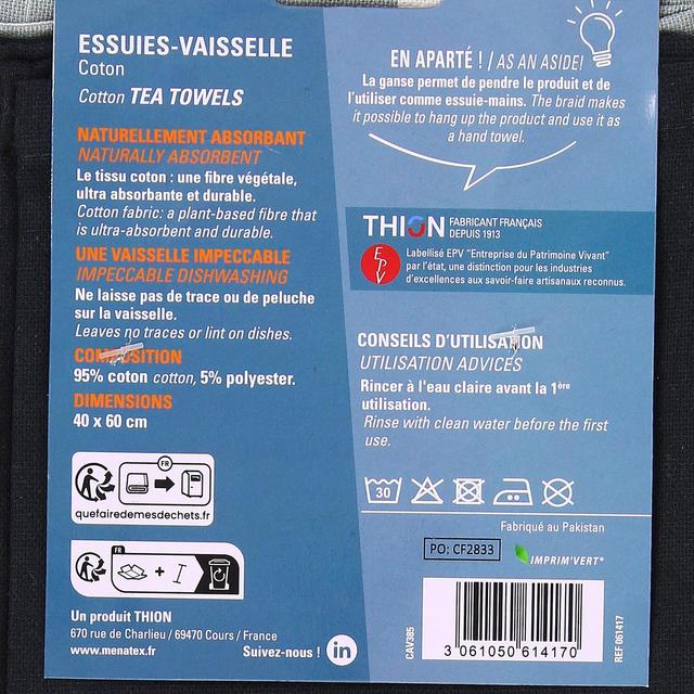 3061050614170 - Ménatex - Essuies vaisselles coton