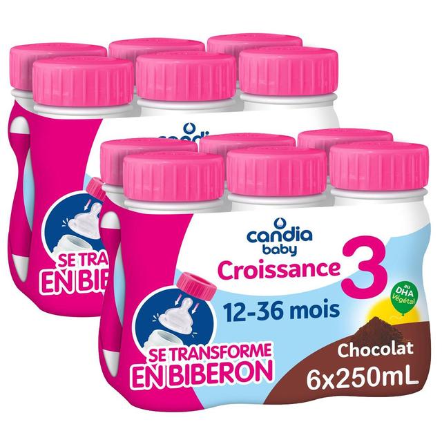 2050000394270 - Candia Baby - Lait de Croissance 3ème âge Liquide Chocolat Bébé Dès 10 Mois