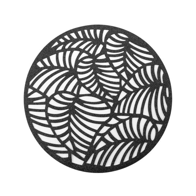 3574387904970 - Douceur D Interieur - Set de table Paillettes Elinor Noir PVC ajouré