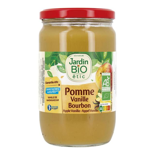 3307131305170 - Jardin Bio Etic - Purée de Pomme Vanille Bourbon Bio sans sucres ajoutés