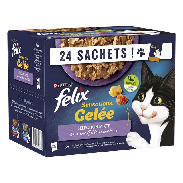 7613287328670 - Purina - Félix - Sachet en Gelée Sensation Sélection Mixte pour Chat