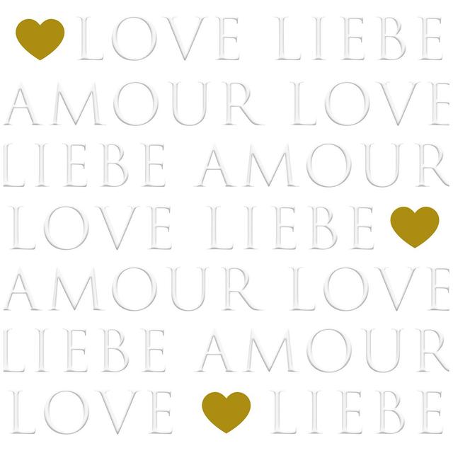 4021766299770 - Paperproducts Design - Serviette en papier Love Letters pearl 