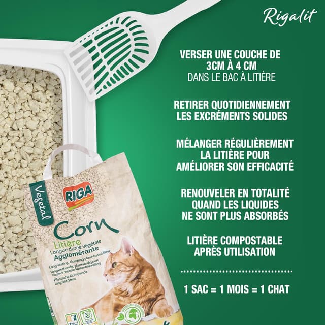 3166780060171 - Riga Rigalit - Litière maïs agglomérante