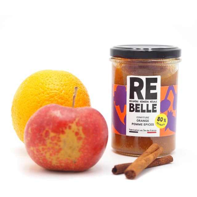 3760262730271 - Confiture Re-Belle - Confiture Orange Pomme aux épices 