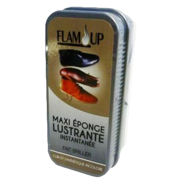 3298960930971 - Flam'Up - Maxi éponge lustrante incolore chaussures cuir et synthétique