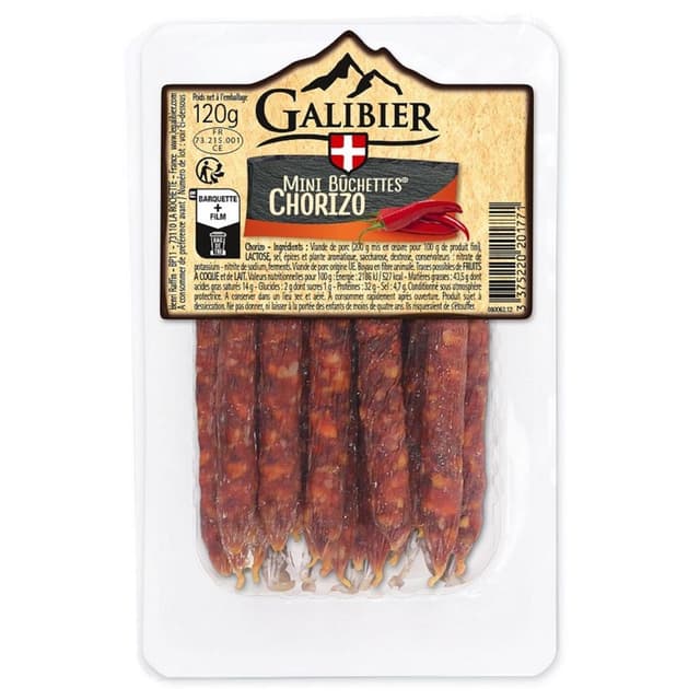 3375220201771 - Galibier - Saucisson Mini Bûchettes Chorizo