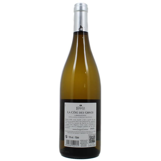 3454781522171 - Coteaux du Languedoc blanc AOP - Côte des Grives