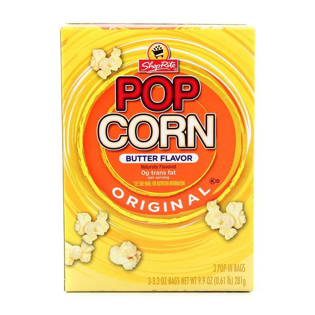 0041190052271 - ShopRite - Pop corn pour micro-ondes salé
