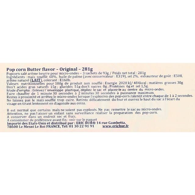 0041190052271 - ShopRite - Pop corn pour micro-ondes salé