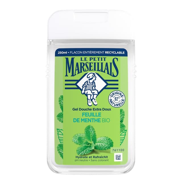 3574661192871 - Le Petit Marseillais - Gel douche extra doux à la feuille de menthe