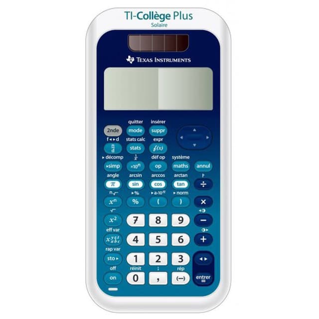 3243480104371 - Texas Instruments - Calculatrice solaire TI college plus