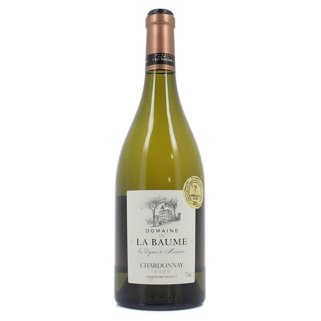 3500610044571 - Vin de pays d'Oc Blanc IGP - Chardonnay du Domaine de la Baume