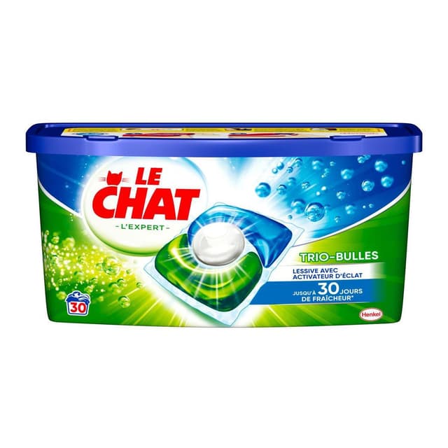 3178041355971 - Le Chat - Lessive capsule trio bulles l'expert