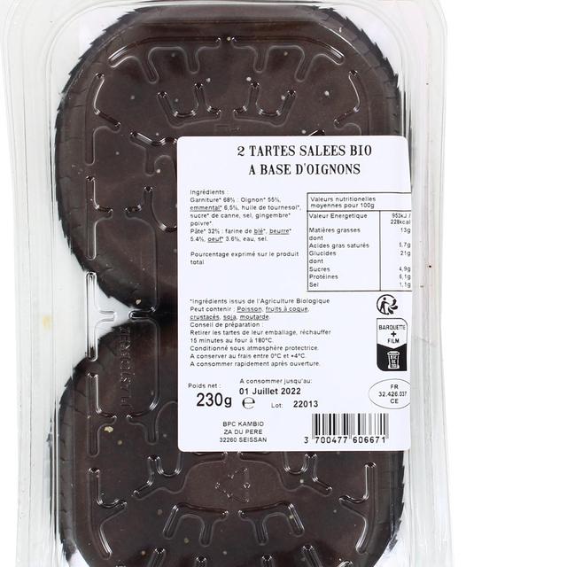 3700477606671 - Carte Nature - Tarte Pissaladière aux Oignons Bio