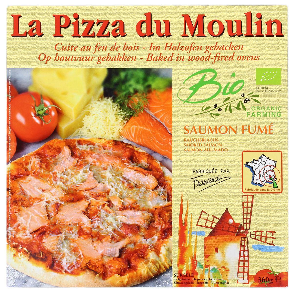  - La Pizza du Moulin - Pizza au Saumon fumé Bio cuite au feu de bois