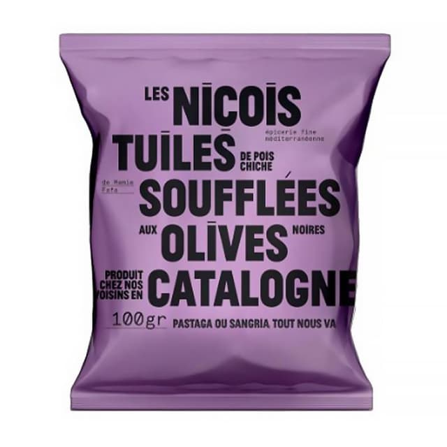 3760153841772 - Les niçois - Tuiles pois chiches soufflées olives