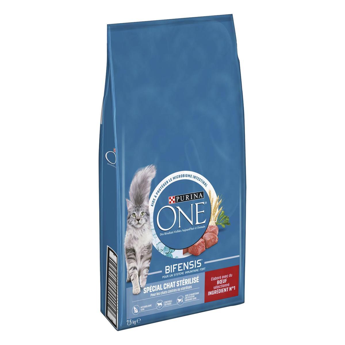 8445290082572 - Purina - One - Croquettes Boeuf pour Chat adulte Stérilisé
