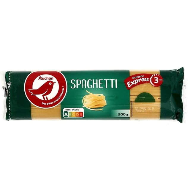 3596710363872 - Auchan - Pâtes Spaghetti Cuisson rapide