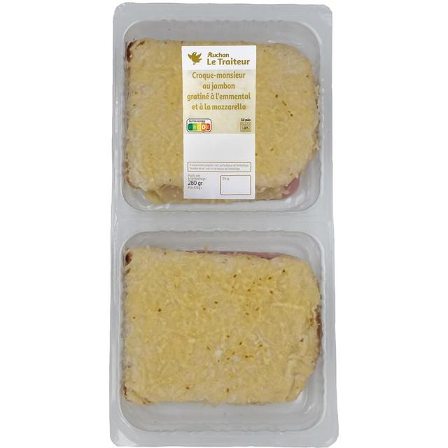 3505625014472 - Auchan Le Traiteur - Croque Monsieur au Jambon Emmental et Mozzarella