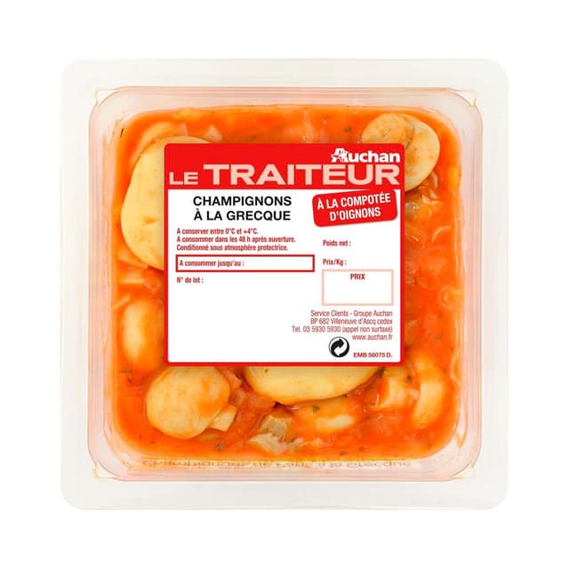 3254566707072 - Auchan Le Traiteur - Champignons à la grecque