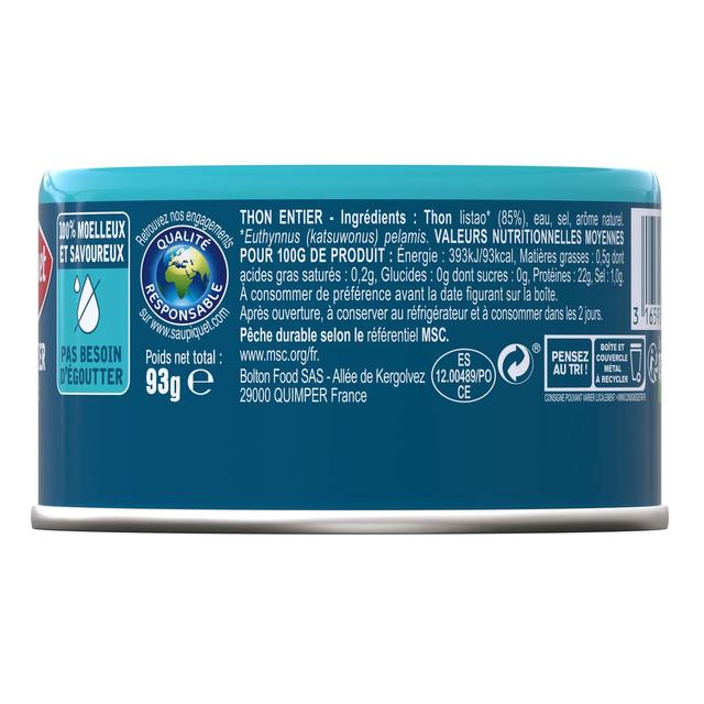 3165950222173 - Saupiquet - Thon Entier Naturel MSC sans égouttage