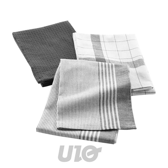 3574387312973 - Douceur D Interieur - Torchons Anthracite